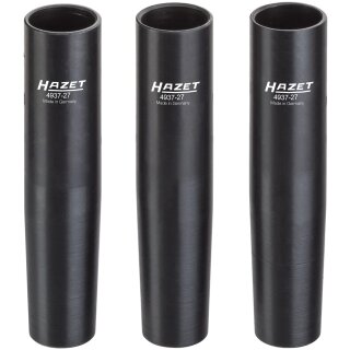 HAZET Nkw Zentrierhülsen-Satz 4937-27/3 | Vierkant12,5 mm (1/2 Zoll) | Anzahl Werkzeuge: 3