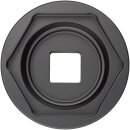 HAZET Nkw Achsmutter-Steckschlüssel 4937-S80 | Vierkant20 mm (3/4 Zoll) | Außen-Sechskant Profil | 80