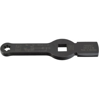 HAZET TORX® Schlag-Schlüssel mit 2 Schlagflächen 2872-E18 | Vierkant20 mm (3/4 Zoll) | Außen TORX® Profil