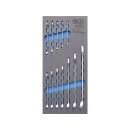 BGS technic Werkstattwageneinlage 1/3: Maul-Ringschlüssel-Satz | SW 6 - 22 mm | 12-tlg.