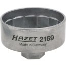 HAZET Ölfilter-Schlüssel 2169 | Vierkant10 mm (3/8 Zoll) | Außen-14-kant Profil