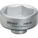 HAZET Ölfilter-Schlüssel 2169-36 | Vierkant10 mm (3/8 Zoll) | Außen-Sechskant Profil