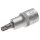 BGS technic Bit-Einsatz | Antrieb Innenvierkant 12,5 mm (1/2") | T-Profil (für Torx) mit Bohrung T40