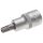 BGS technic Bit-Einsatz | Antrieb Innenvierkant 12,5 mm (1/2") | T-Profil (für Torx) mit Bohrung T45