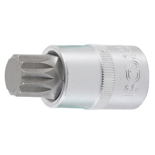 BGS technic Bit-Einsatz | Antrieb Innenvierkant 12,5 mm (1/2") | Innenvielzahn (für XZN) M18