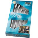HAZET Knarren-Ring-Maulschlüssel-Satz 606/5 | Außen-Doppel-Sechskant Profil | Anzahl Werkzeuge: 5 | 8  19