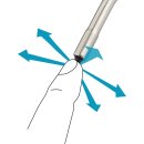HAZET Ausblaspistole 100 mm, geräuscharm mit gebogenem Rohr 9040P-3