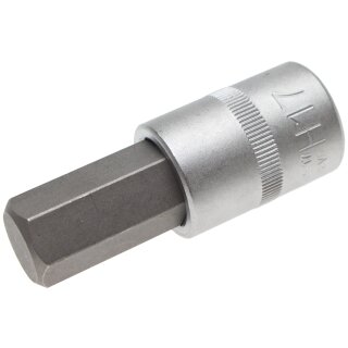 BGS technic Bit-Einsatz | Antrieb Innenvierkant 12,5 mm (1/2") | Innensechskant 17 mm
