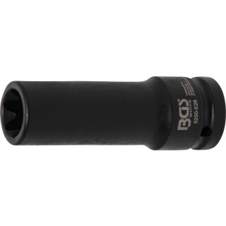 BGS technic Kraft-Steckschlüssel-Einsatz E-Profil, tief | Antrieb Innenvierkant 20 mm (3/4") | SW E26 mm