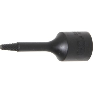 BGS technic Spezial-Steckschlüssel-Einsatz / Schraubenausdreher | Antrieb Innenvierkant 10 mm (3/8") | SW 3 mm