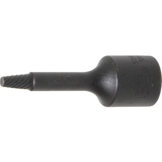 BGS technic Spezial-Steckschlüssel-Einsatz / Schraubenausdreher | Antrieb Innenvierkant 10 mm (3/8") | SW 4 mm