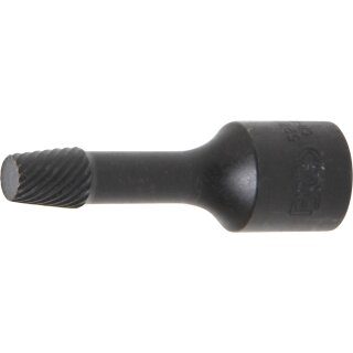 BGS technic Spezial-Steckschlüssel-Einsatz / Schraubenausdreher | Antrieb Innenvierkant 10 mm (3/8") | SW 8 mm
