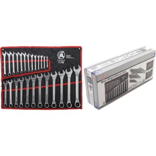 Kraftmann Maul-Ringschlüssel-Satz | SW 6 - 32 mm | 25-tlg.