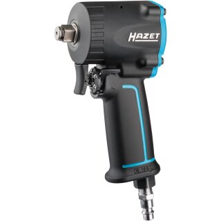 HAZET Schlagschrauber, eXtra kurz 9012M-1 | Lösemoment maXimal: 1200 Nm | Vierkant 12,5 mm (1/2 Zoll) | Jumbo Hammer-Schlagwerk