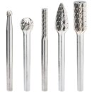 HAZET Hartmetall Frässtift-Satz, 3 mm, 5-teilig...