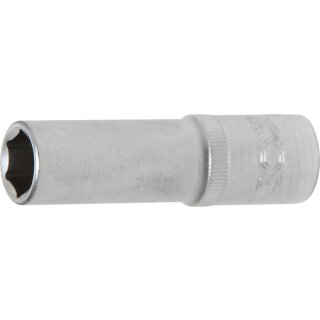 BGS technic Steckschlüssel-Einsatz Sechskant, tief | Antrieb Innenvierkant 12,5 mm (1/2") | SW 14 mm