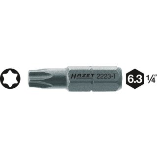 HAZET Bit 2223-T10 | Sechskant6,3 (1/4 Zoll) | Innen TORX® Profil
