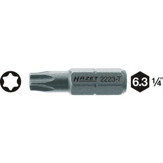 HAZET Bit 2223-T25 | Sechskant6,3 (1/4 Zoll) | Innen TORX® Profil