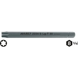 HAZET Bit 2224SLG-T50 | Sechskant8 (5/16 Zoll) | Innen TORX® Profil