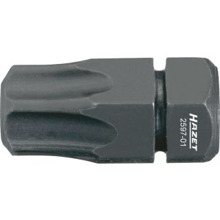 HAZET Bit 2597-01 | Sechskant8 (5/16 Zoll) | Innen TORX® Profil