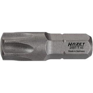 HAZET Bit 2597-T45 | Sechskant6,3 (1/4 Zoll) | Innen TORX® Profil