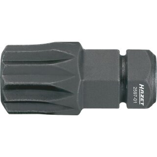 HAZET Bit 2597-02 | Sechskant8 (5/16 Zoll) | Innen Vielzahn Profil XZN