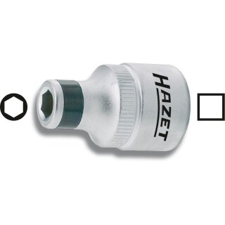 HAZET Adapter 2250-5 | Vierkant12,5 mm (1/2 Zoll) | Sechskant8 mm (5/16 Zoll)