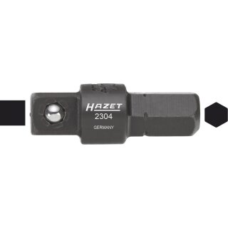 HAZET Adapter 2311 | Sechskant10 mm (3/8 Zoll) | Vierkant 12,5 mm (1/2 Zoll)
