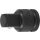BGS technic Kraft-Steckschlüssel-Adapter | Innenvierkant 10 mm (3/8") - Außenvierkant 12,5 mm (1/2")