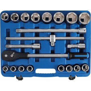 BGS technic Steckschlüssel-Satz | Antrieb 20 mm (3/4") | 21-tlg.