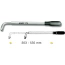 HAZET Ausziehbarer Radmuttern-Schlüssel 772 | Vierkant 12,5 mm (1/2 Zoll) | Außenvierkant Antrieb 12,5 = 1/2 Zoll
