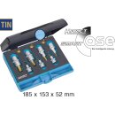 HAZET Werkzeug-Satz TORX® 1557/10 | Vierkant6,3 mm (1/4 Zoll), Vierkant10 mm (3/8 Zoll), Vierkant12,5 mm (1/2 Zoll) | Innen TORX® Profil | Anzahl Werkzeuge: 10