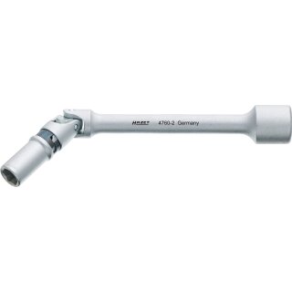 HAZET Glühkerzen-Schlüssel 4760-2 | Vierkant10 mm (3/8 Zoll) | Außen-Sechskant Profil | 8