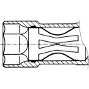 HAZET Zündkerzen-Schlüssel 4766 | Vierkant10 mm (3/8 Zoll) | Außen-Sechskant Profil | 16