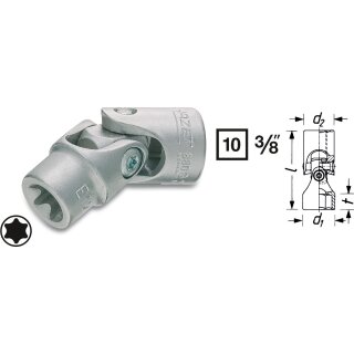 HAZET Steckschlüssel-Einsatz TORX® 880G-E8 | Vierkant10 mm (3/8 Zoll) | Außen TORX® Profil