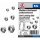 Kraftmann Muttern-Sortiment | selbstsichernd | metrisch | M4 - M12 | 53-tlg.