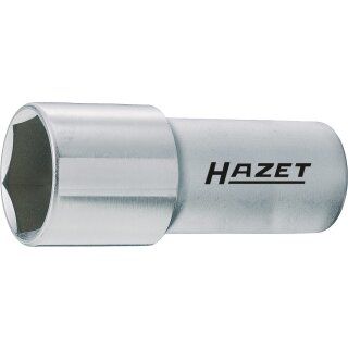 HAZET Zündkerzen-Steckschlüssel-Einsatz 880MGT | Vierkant10 mm (3/8 Zoll) | Außen-Sechskant Profil | 20.8