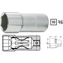 HAZET Zündkerzen-Steckschlüssel-Einsatz 880KF | Vierkant10 mm (3/8 Zoll) | Außen-Sechskant Profil | 20.8