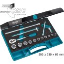 HAZET Steckschlüssel-Satz 880N-1 | Vierkant10 mm (3/8 Zoll) | Außen-Sechskant-Tractionsprofil | Anzahl Werkzeuge: 16
