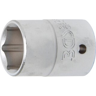 BGS technic Steckschlüssel-Einsatz Sechskant | Antrieb Innenvierkant 20 mm (3/4") | SW 26 mm