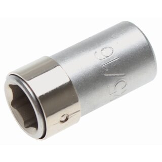BGS technic Bit-Adapter mit Haltekugel | Innenvierkant 6,3 mm (1/4") | Innensechskant 8 mm (5/16")