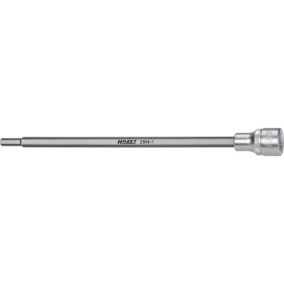 HAZET Saugrohr Schraubendreher-Steckschlüsseleinsatz 2584-1 | Vierkant12,5 mm (1/2 Zoll) | Innen-Sechskant Profil | 6
