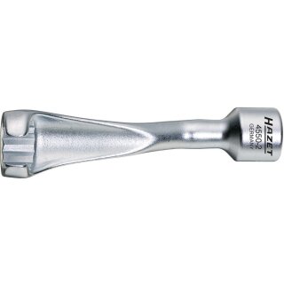 HAZET Einspritzleitungs-Schlüssel 4550-2 | Vierkant12,5 mm (1/2 Zoll) | Außen-Doppel-Sechskant Profil | 19