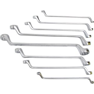 BGS technic Doppel-Ringschlüssel-Satz | gekröpft | SW 6 x 7 - 20 x 22 mm | 8-tlg.