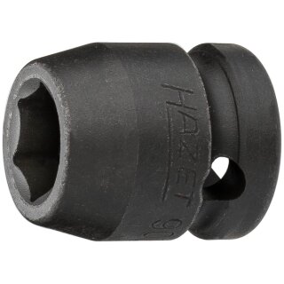 HAZET Schlag-, Maschinenschrauber-Steckschlüssel-Einsatz (6kt.) 900SK-13 | Vierkant12,5 mm (1/2 Zoll) | Außen-Sechskant-Tractionsprofil | 13