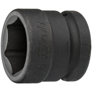 HAZET Schlag-, Maschinenschrauber-Steckschlüssel-Einsatz (6kt.) 900SK-21 | Vierkant12,5 mm (1/2 Zoll) | Außen-Sechskant-Tractionsprofil | 21
