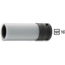 HAZET Schlag-, Maschinenschrauber Steckschlüssel-Einsatz (6kt.) 903SLG-15 | Vierkant12,5 mm (1/2 Zoll) | Außen-Sechskant-Tractionsprofil | 15