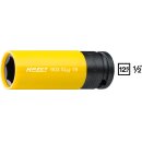 HAZET Schlag-, Maschinenschrauber Steckschlüssel-Einsatz (6kt.) 903SLG-19 | Vierkant12,5 mm (1/2 Zoll) | Außen-Sechskant-Tractionsprofil | 19