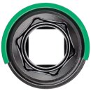 HAZET Schlag-, Maschinenschrauber Steckschlüssel-Einsatz (6kt.) 903SLG-22 | Vierkant12,5 mm (1/2 Zoll) | Außen-Sechskant-Tractionsprofil | 22