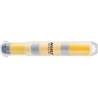 HAZET Kraft-Steckschlüssel-Einsatz (6kt.) 903SLG-19/3 | Vierkant12,5 mm (1/2 Zoll) | Außen-Sechskant-Tractionsprofil | Anzahl Werkzeuge: 3 | 19
